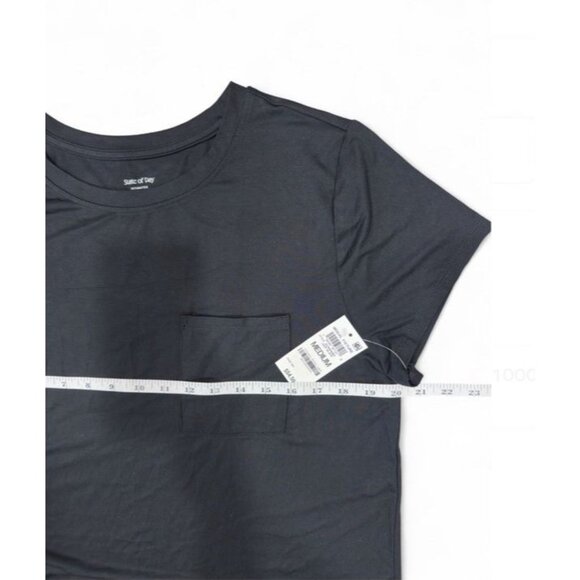 State of Day Macy’s 2pc Sleepwear Modal Bundle M Black Long Gown & Robe New - Picture 5 of 10